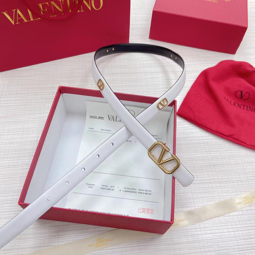 Valentino Belt - White, Black