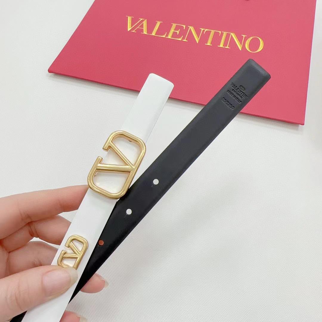 Valentino Belt - White, Black