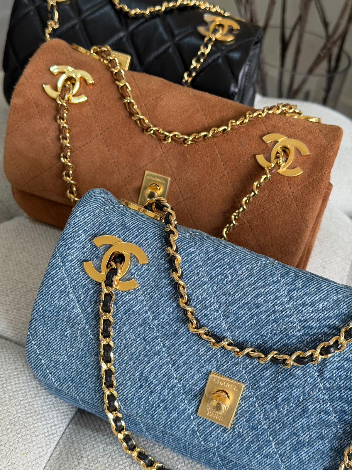 Chanel Shoulder Bag - Blue Denim