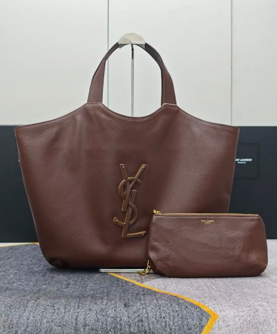 YSL Tote Bag - Burgundy