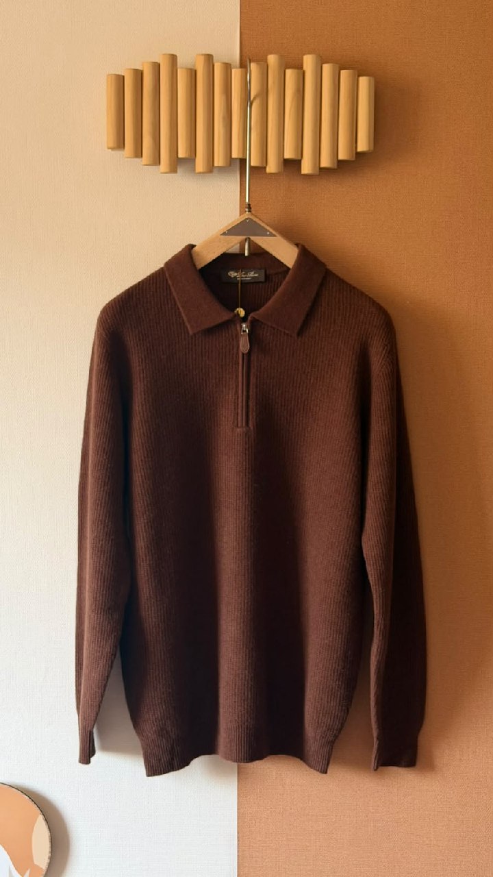 Loro Piana Polo Sweater - Brown