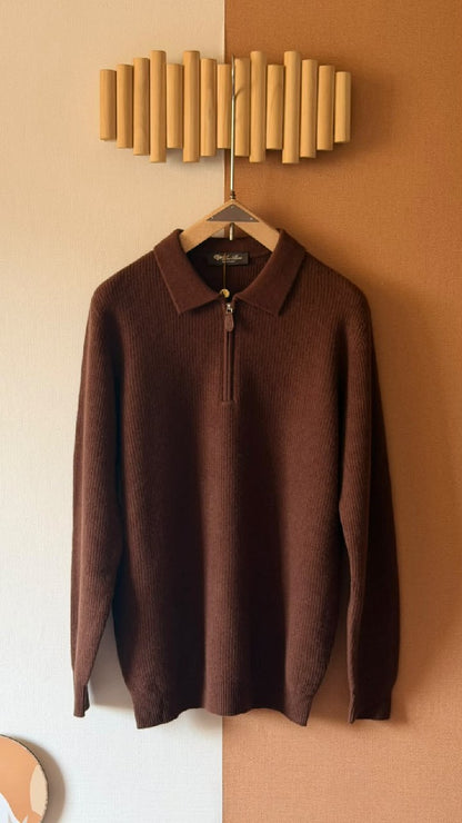 Loro Piana Polo Sweater - Brown