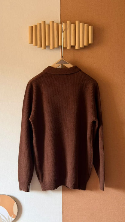 Loro Piana Polo Sweater - Brown