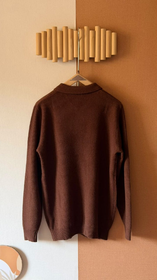 Loro Piana Polo Sweater - Brown