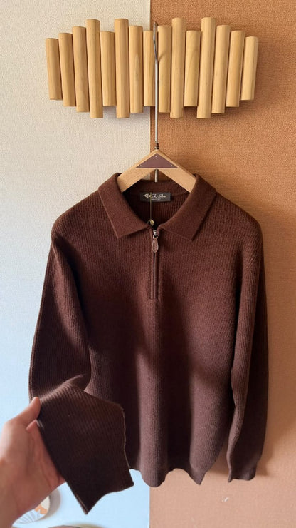 Loro Piana Polo Sweater - Brown