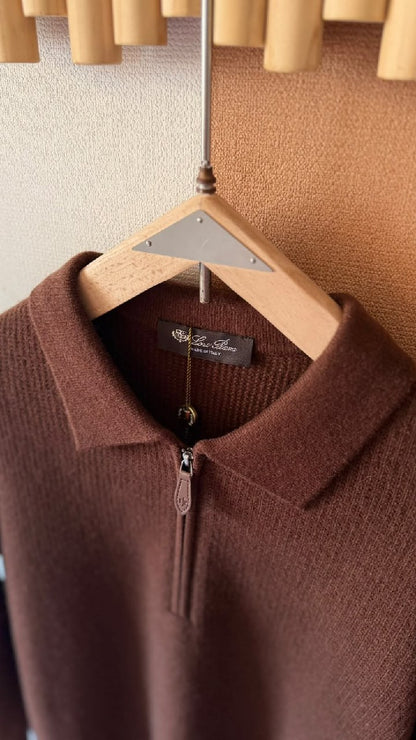 Loro Piana Polo Sweater - Brown