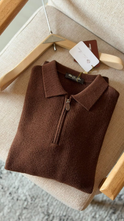 Loro Piana Polo Sweater - Brown