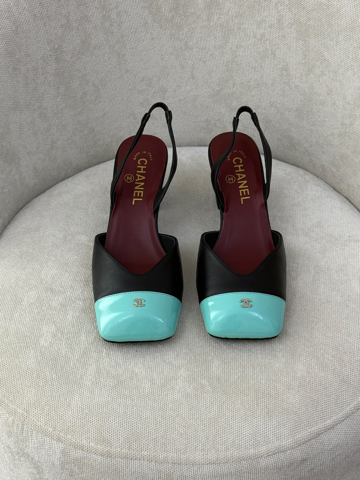 Chanel Heels - Black & Blue