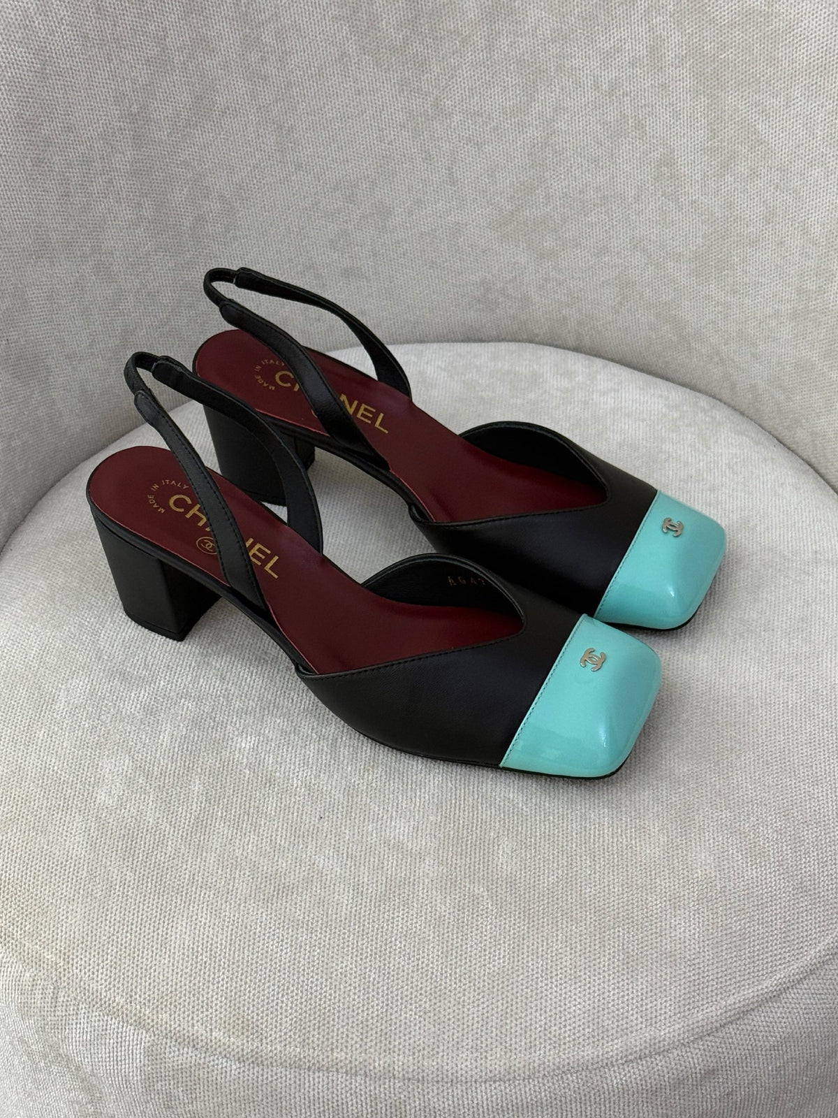 Chanel Heels - Black & Blue