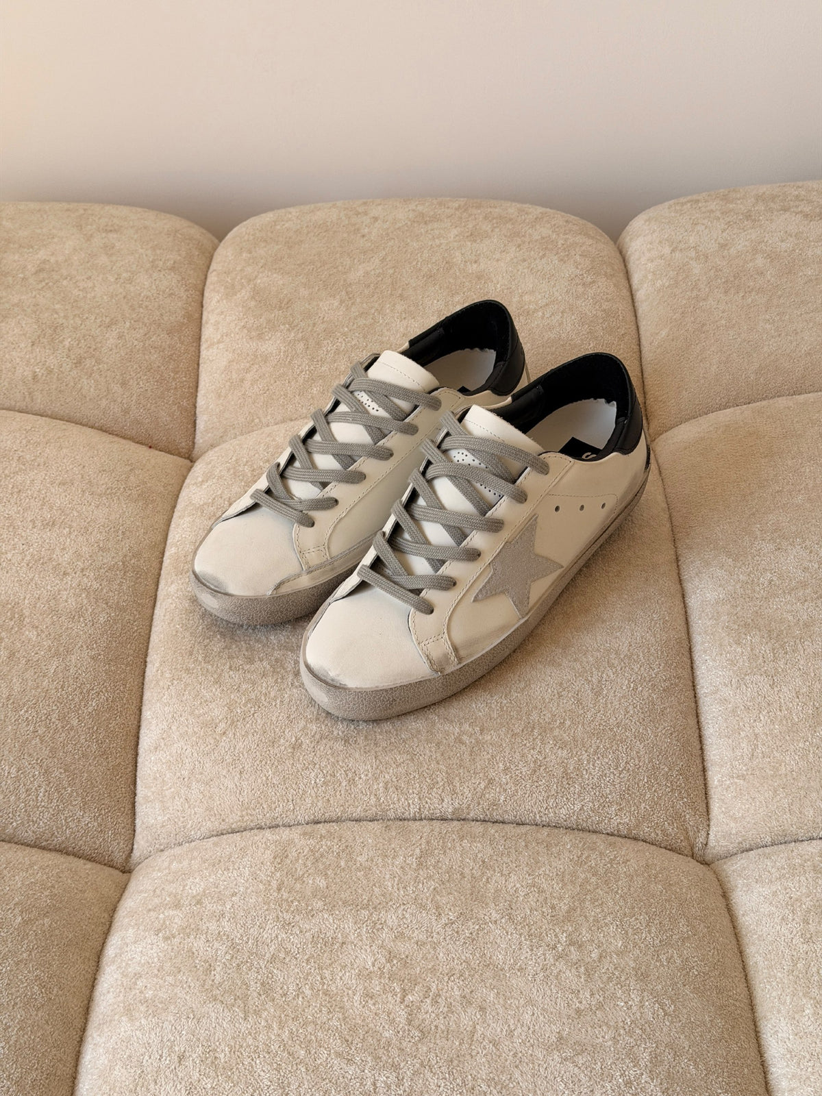 Golden Goose Sneakers - Beige, White & Grey, White, Gold, Grey, Leopard