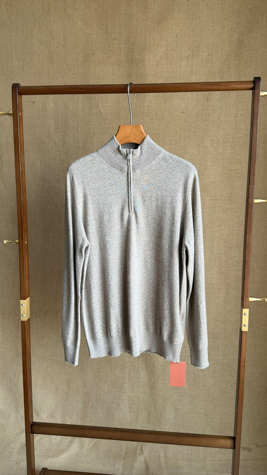 Loro Piana Polo Sweater - Grey