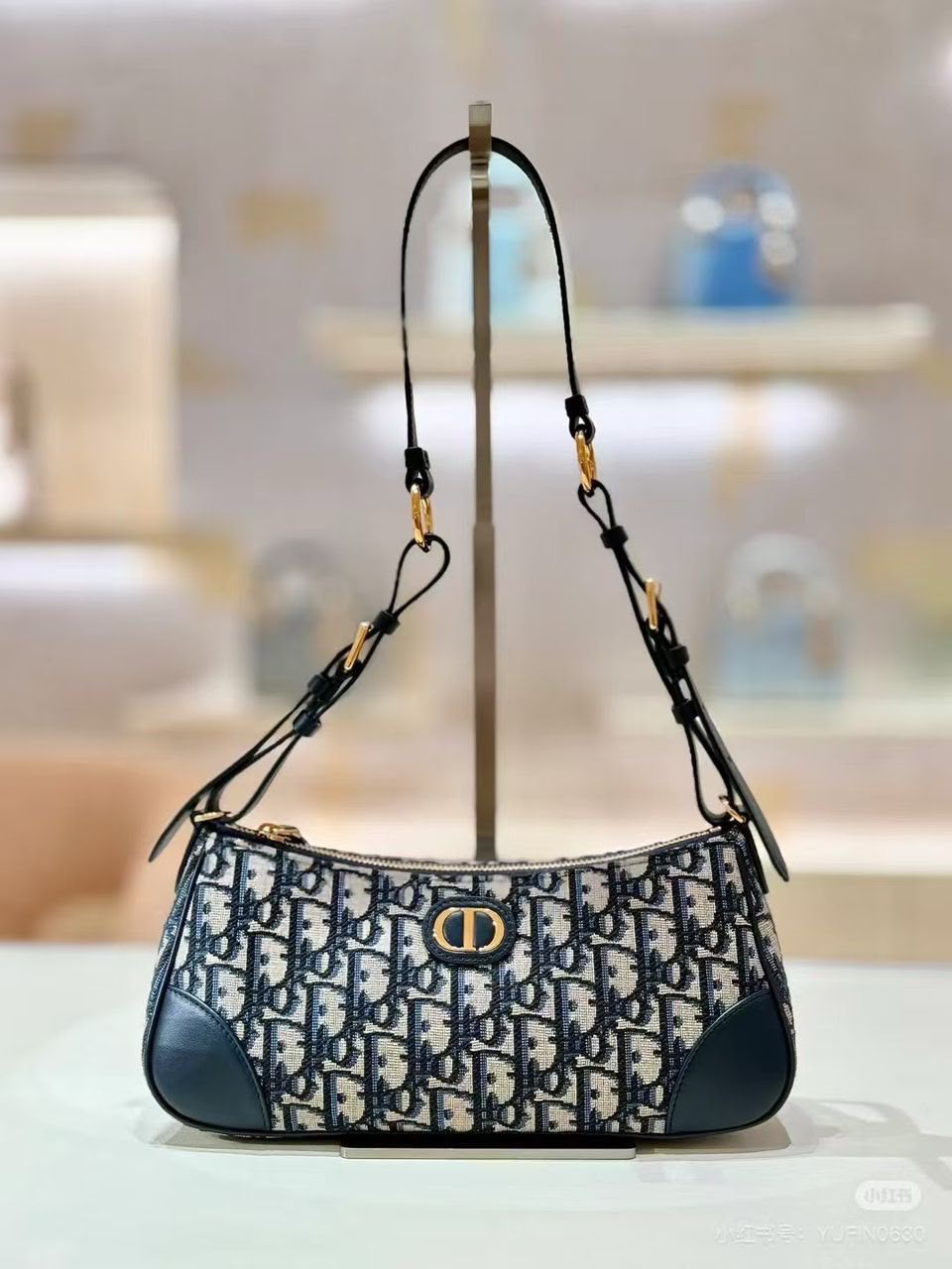 Dior Crescent Shoulder Bag - Beige