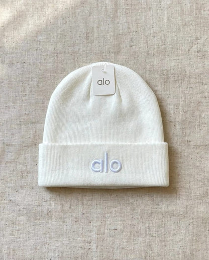 Alo Beanie - White, Light Blue, White Ribbed, Burgundy, Blue, Black, Yellow, Brown