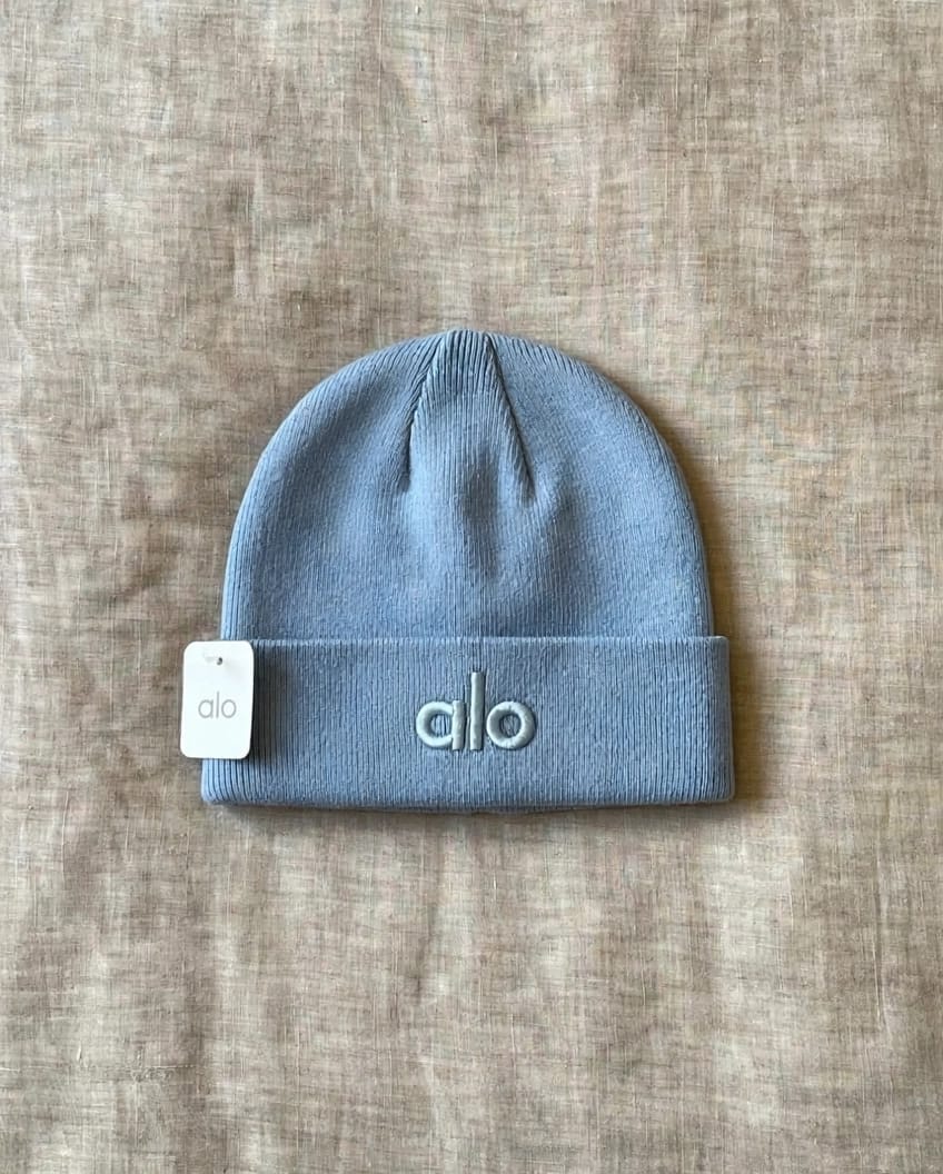 Alo Beanie - White, Light Blue, White Ribbed, Burgundy, Blue, Black, Yellow, Brown