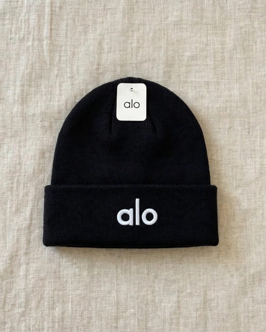 Alo Beanie - White, Light Blue, White Ribbed, Burgundy, Blue, Black, Yellow, Brown