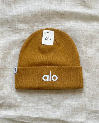 Alo Beanie - White, Light Blue, White Ribbed, Burgundy, Blue, Black, Yellow, Brown