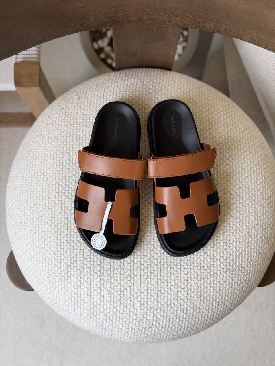 Hermès Slippers - Red, Beige, Brown, Red & Brown, Purple & Navy, Pink & Beige