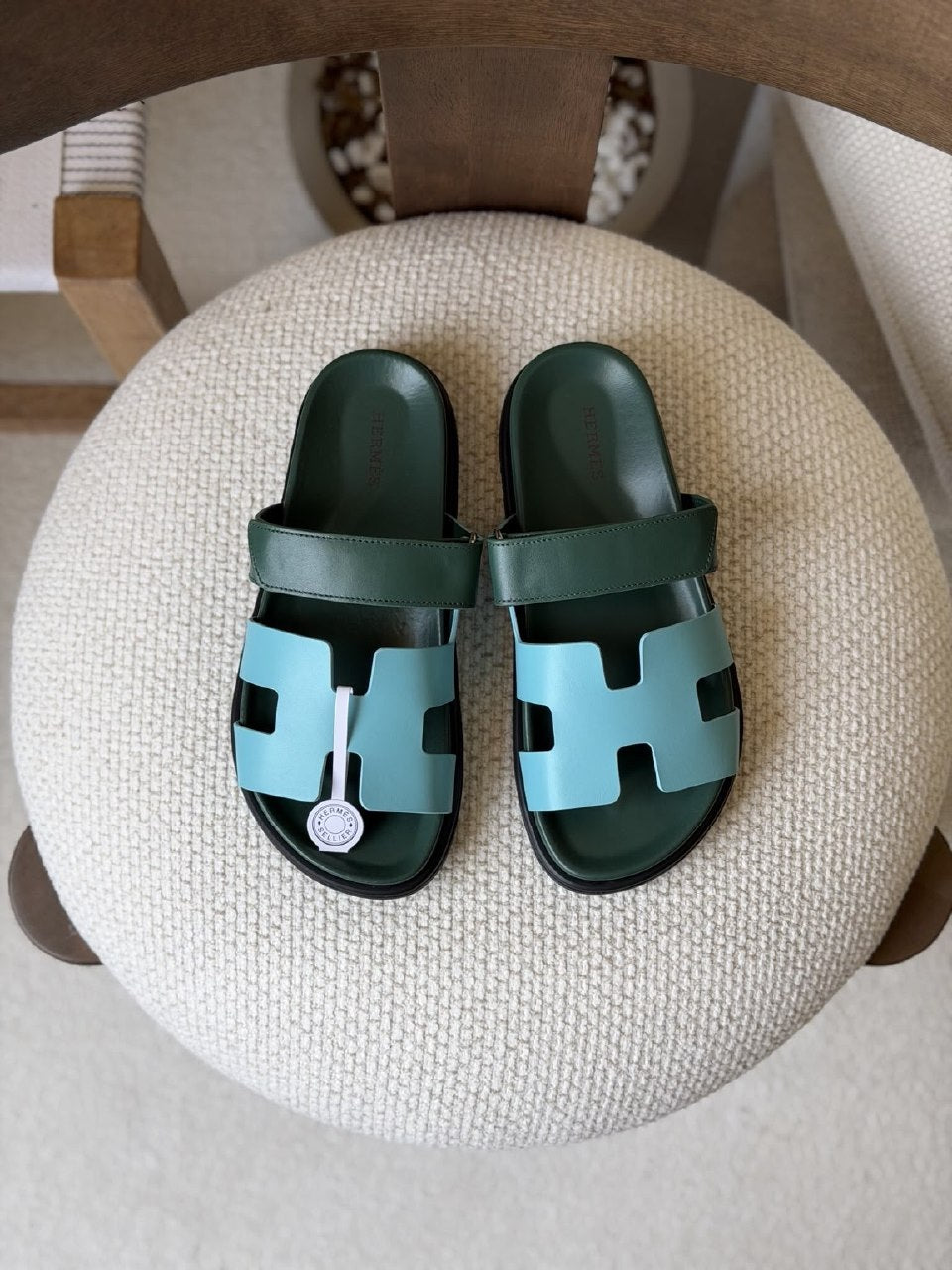 Hermès Slippers - Red, Beige, Brown, Red & Brown, Purple & Navy, Pink & Beige