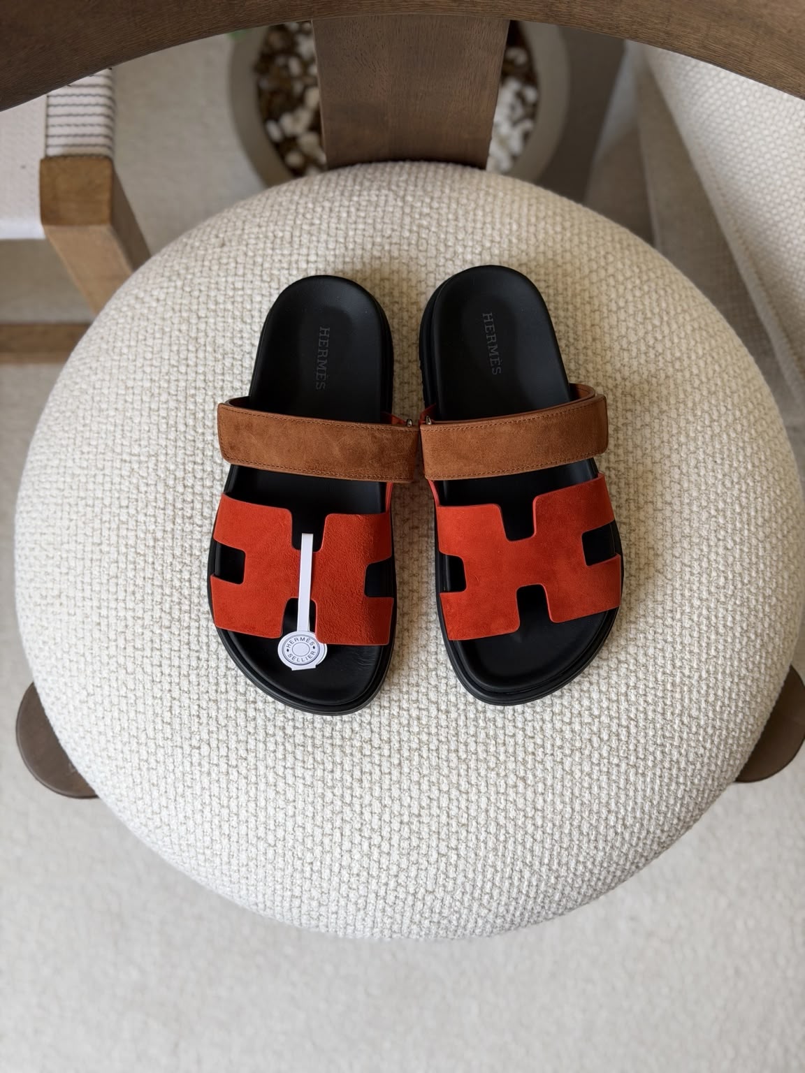 Hermès Slippers - Red, Beige, Brown, Red & Brown, Purple & Navy, Pink & Beige