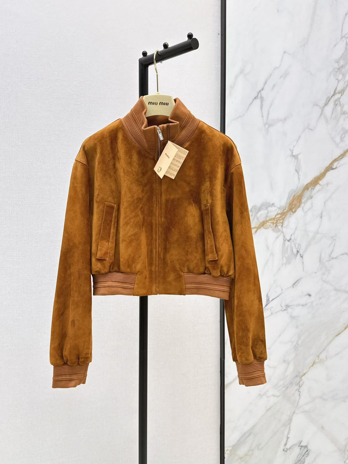 Miu Miu Bomber Jacket - Brown