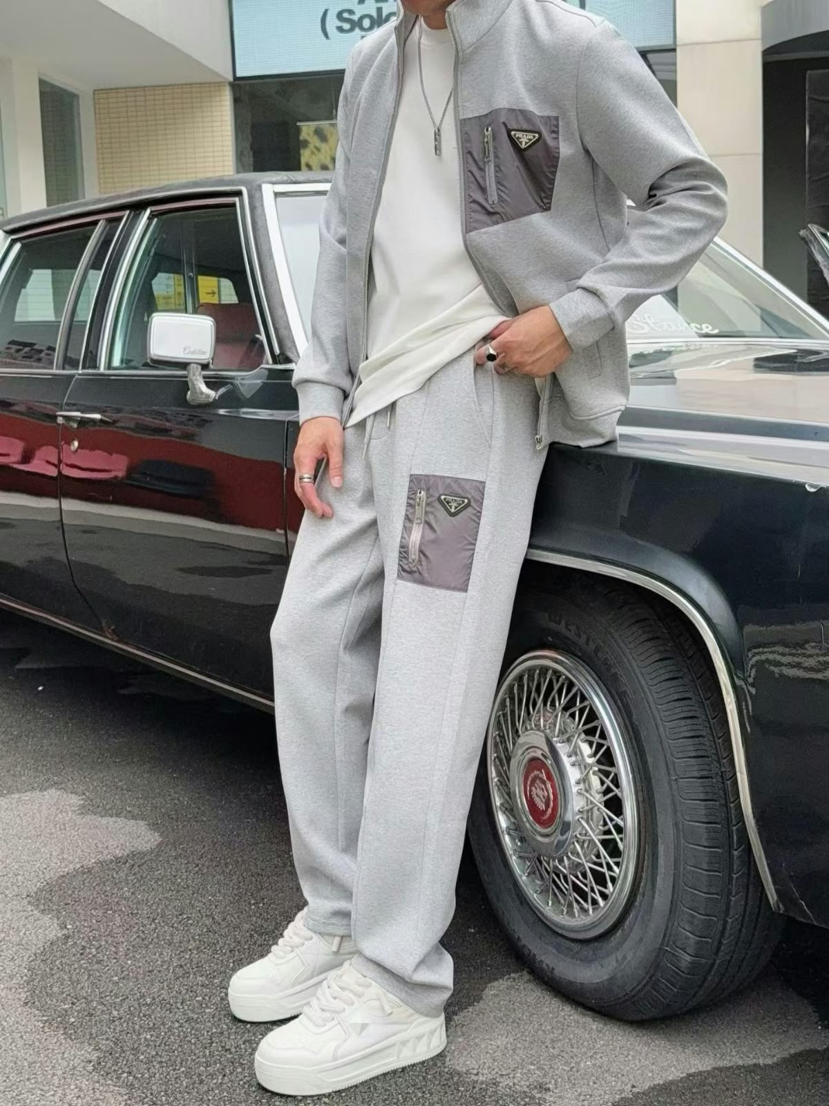 Prada Tracksuit - Black, Grey