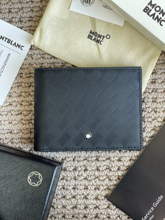 Montblanc Interlocking-Pattern Wallet - Black