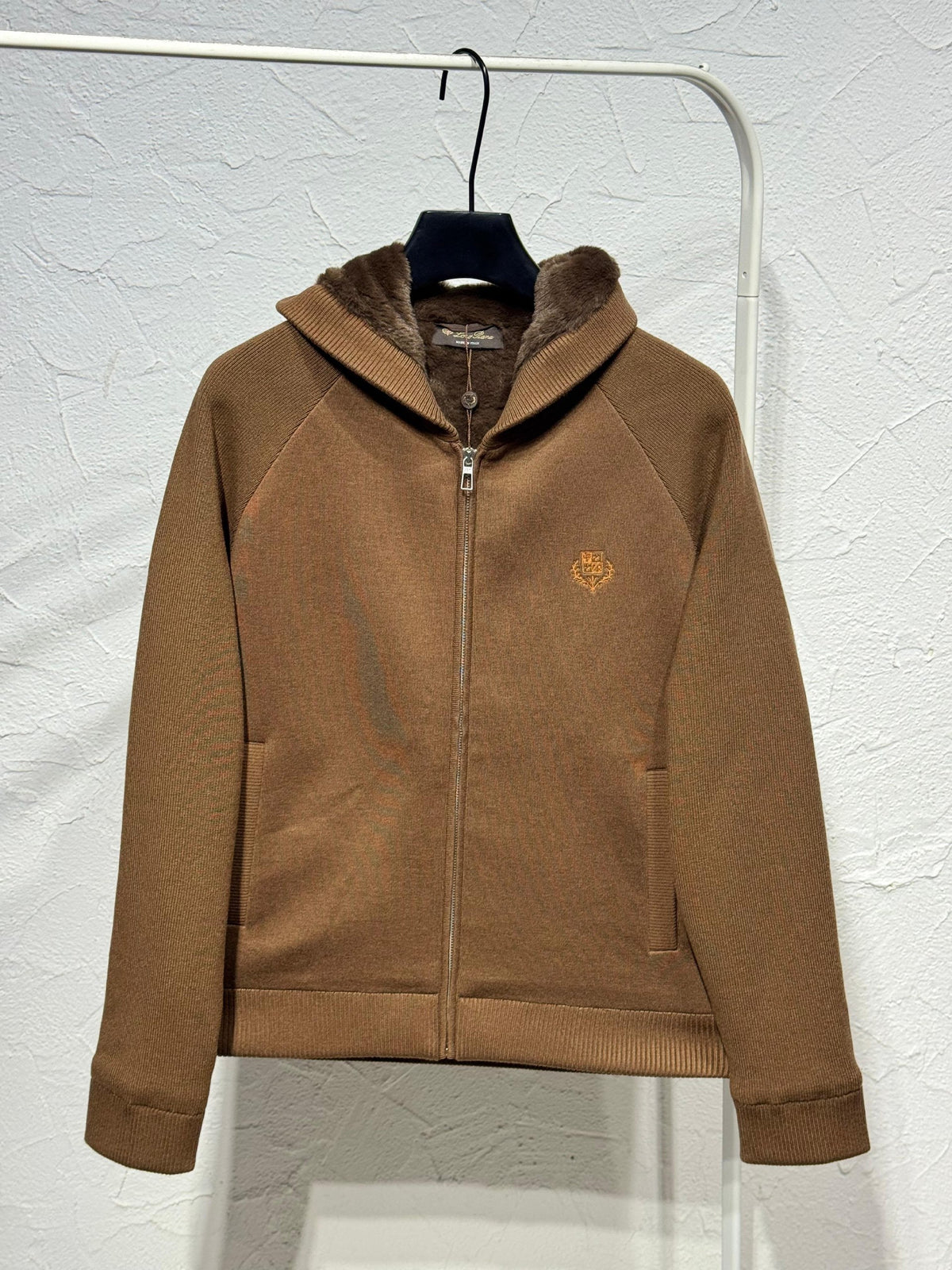 Loro Piana Hooded Jacket Raglan Zip - Brown