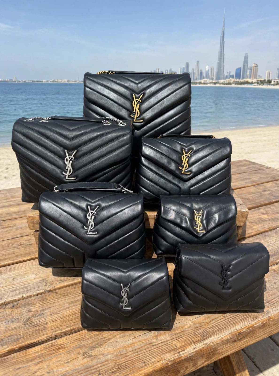 YSL Shoulder Bag - Black