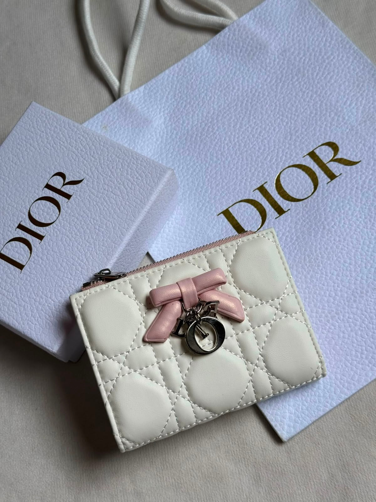 Dior Wallet - White, Burgundy, Black