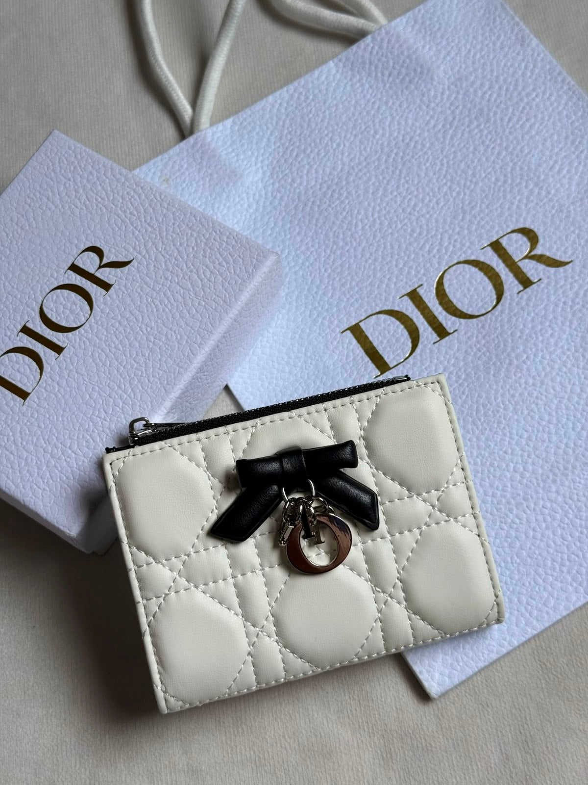 Dior Wallet - White, Burgundy, Black