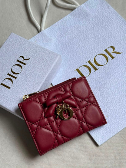 Dior Wallet - White, Burgundy, Black