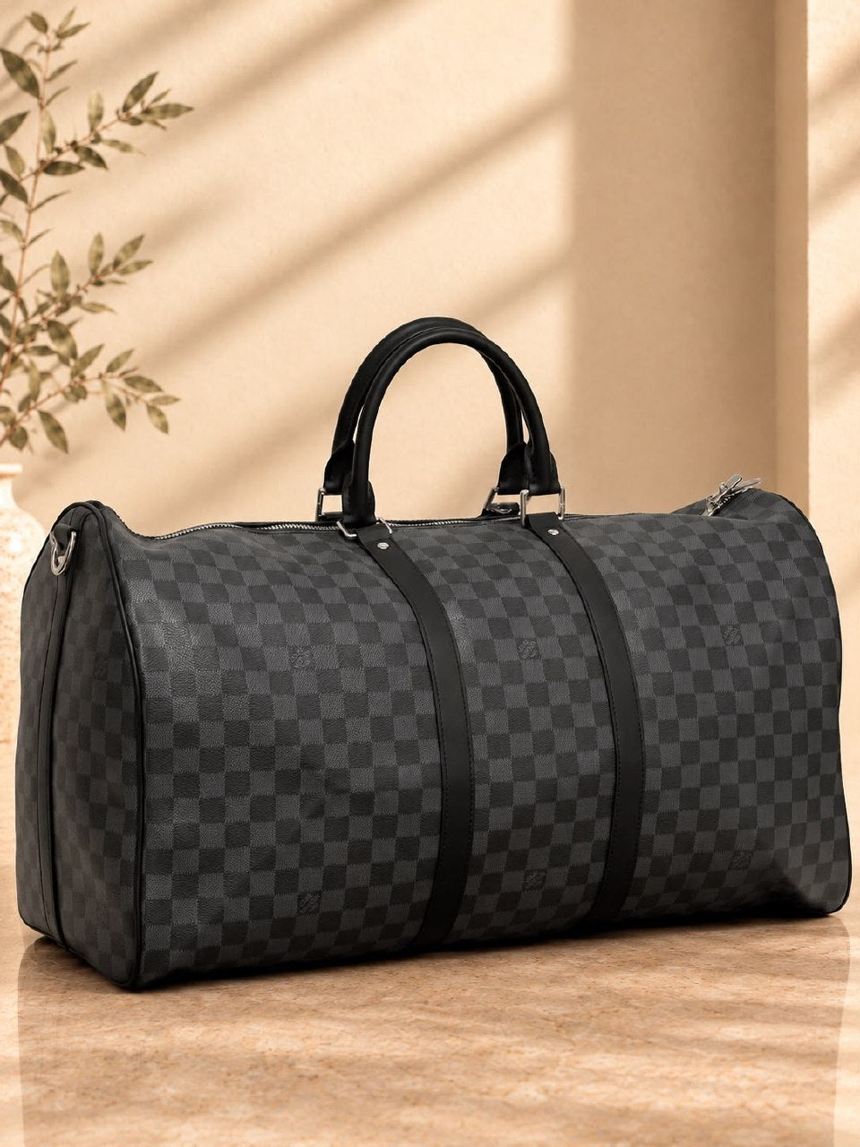 Louis Vuitton Rounded Duffel Bag - Dark Grey