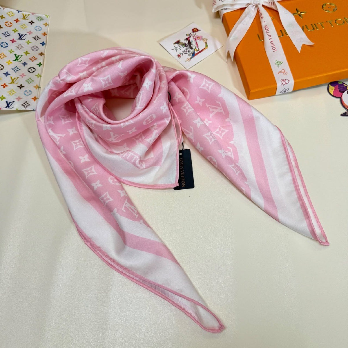 Louis Vuitton Border Scarf - Pink