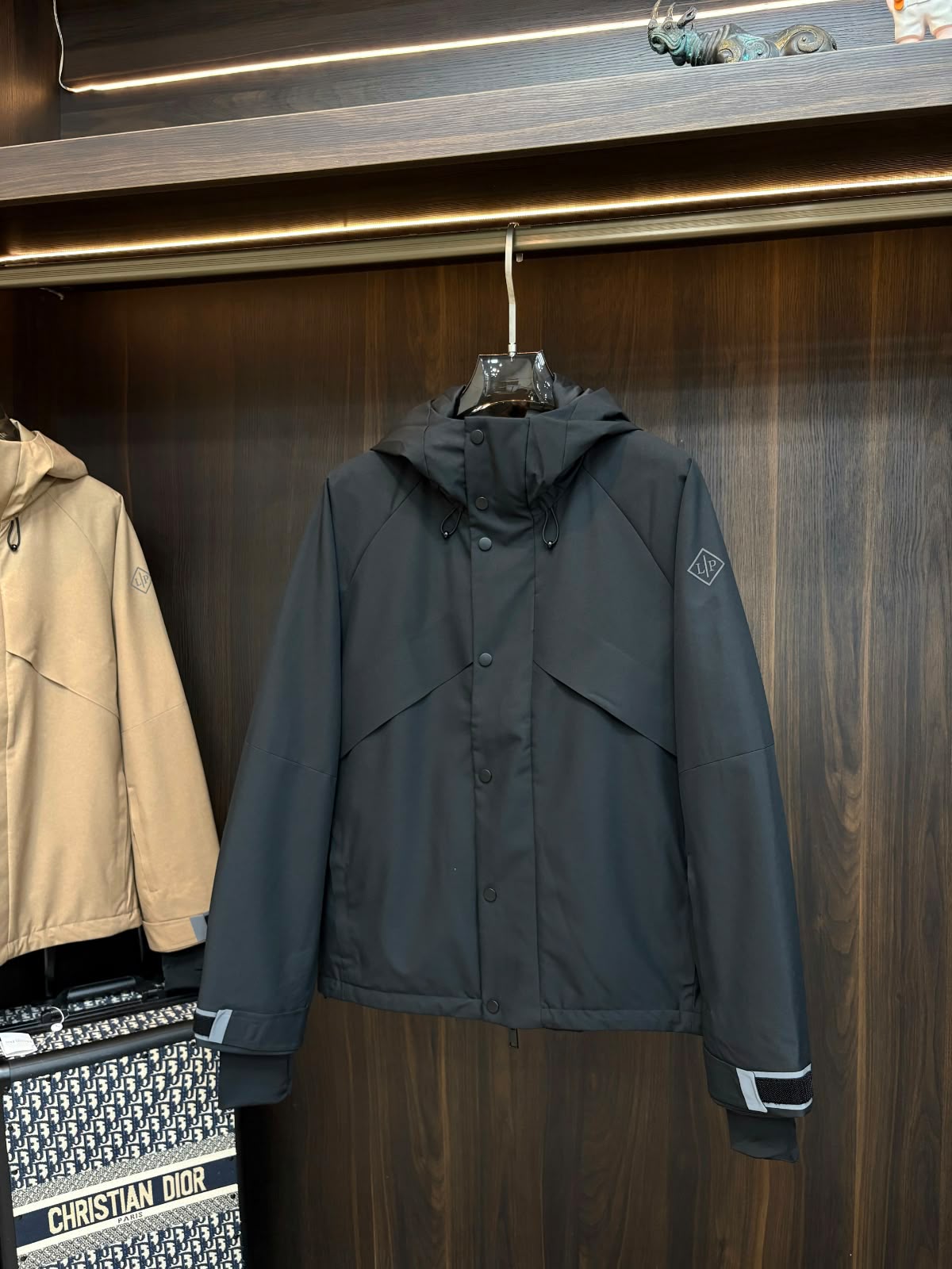 Loro Piana Hooded Jacket - Dark Grey
