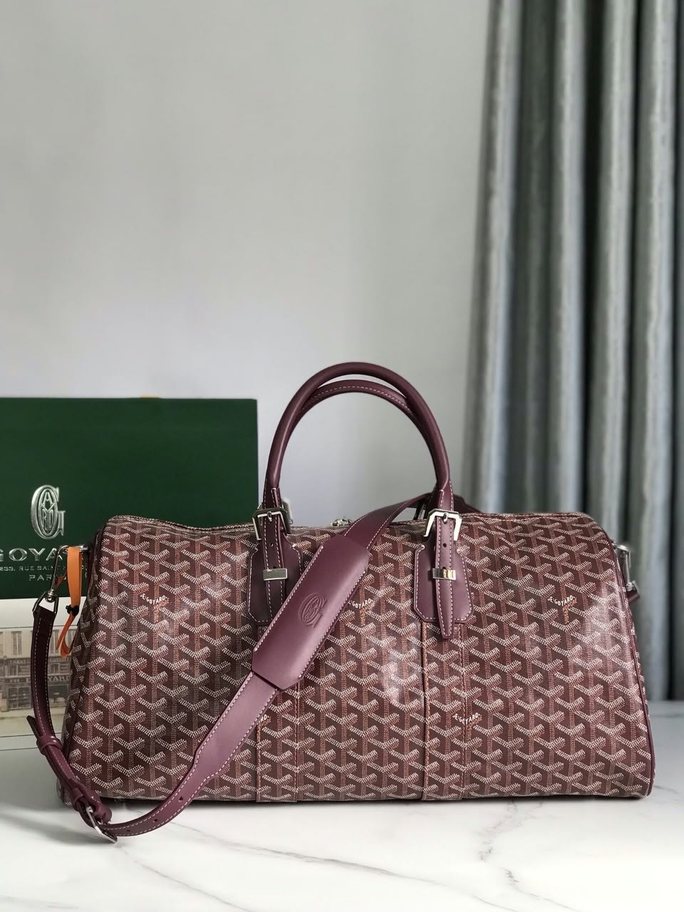Goyard Boston Duffel Bag - Burgundy