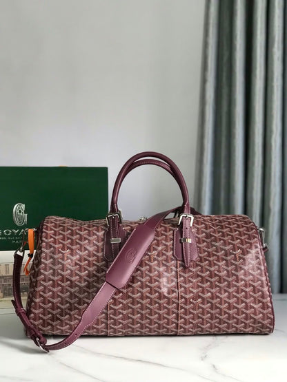 Goyard Boston Duffel Bag - Burgundy