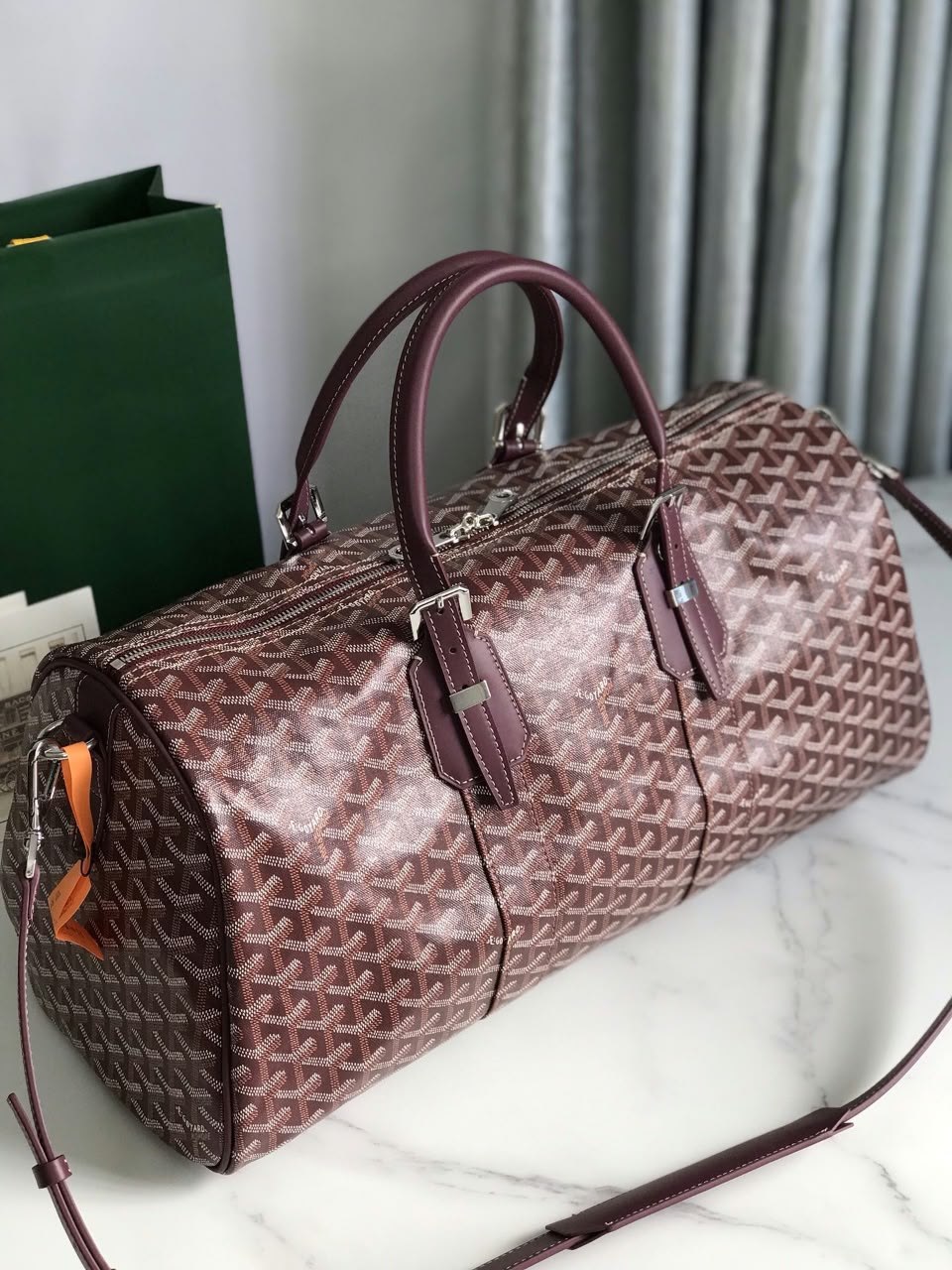 Goyard Boston Duffel Bag - Burgundy