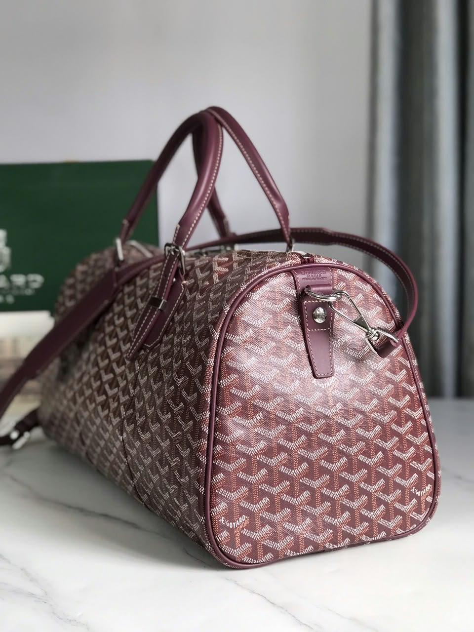 Goyard Boston Duffel Bag - Burgundy