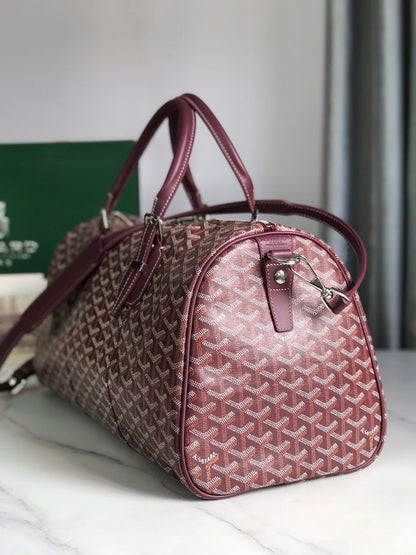 Goyard Boston Duffel Bag - Burgundy