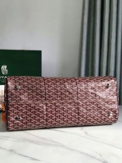 Goyard Boston Duffel Bag - Burgundy