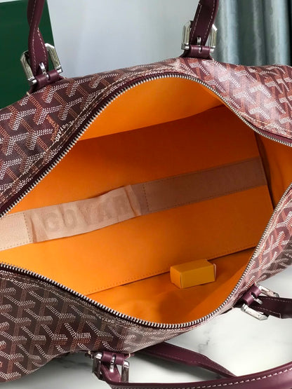 Goyard Boston Duffel Bag - Burgundy
