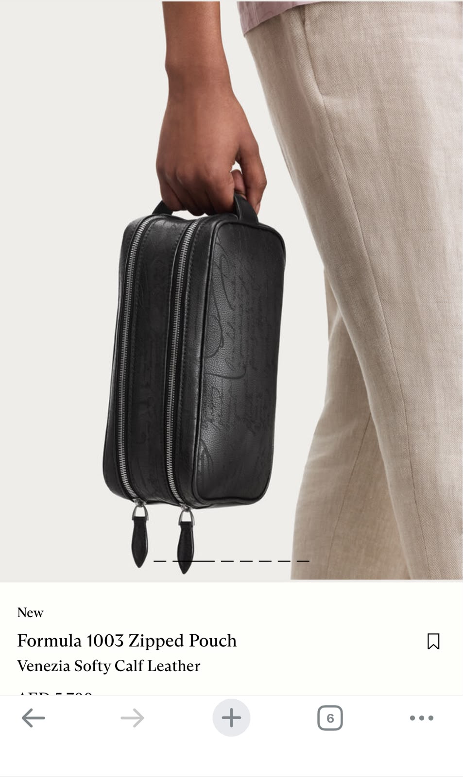 Berluti Double-Zip Clutch - Black Embossed