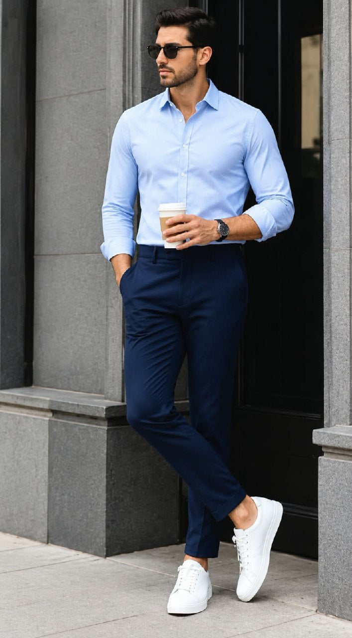 BOSS Tailored Pants - Navy