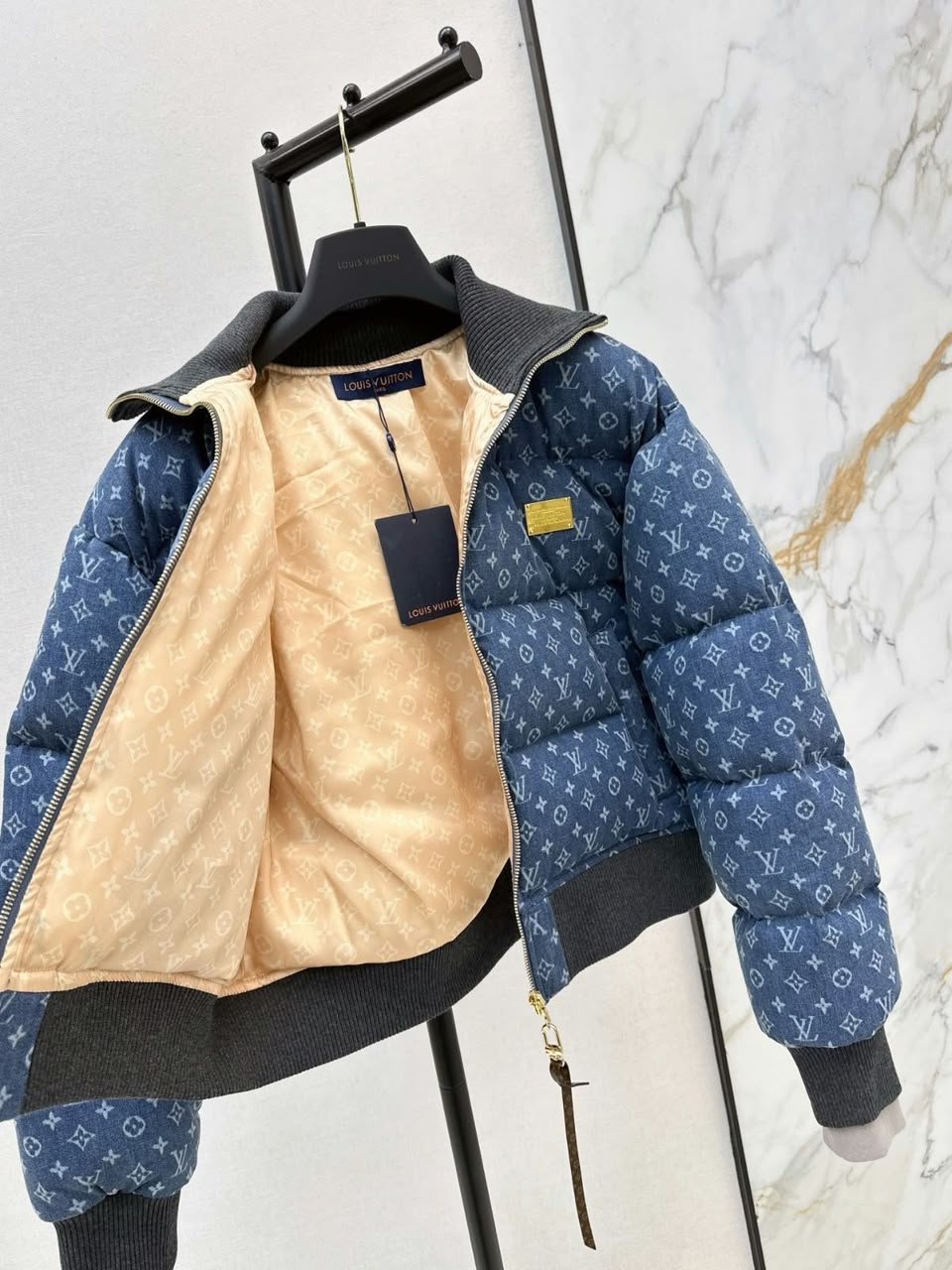 Louis Vuitton Puffer Jacket - Blue Monogram