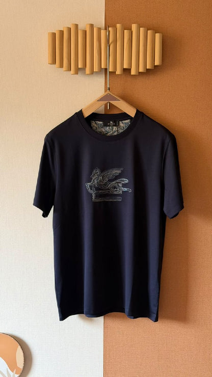 Etro Winged Logo T-Shirt - Navy