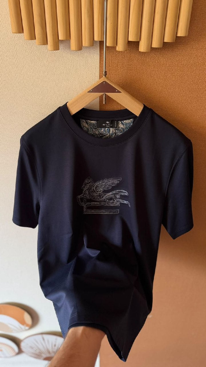 Etro Winged Logo T-Shirt - Navy