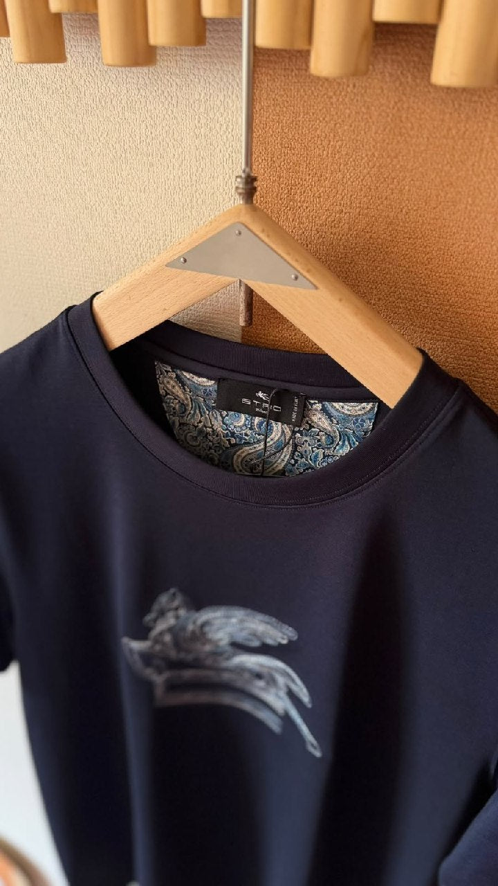 Etro Winged Logo T-Shirt - Navy
