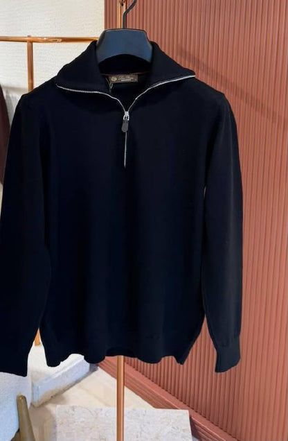 Loro Piana Polo Sweater - White, Navy, Pink, Black