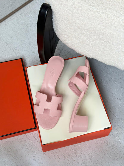 Hermès H-Strap Heels - Pink