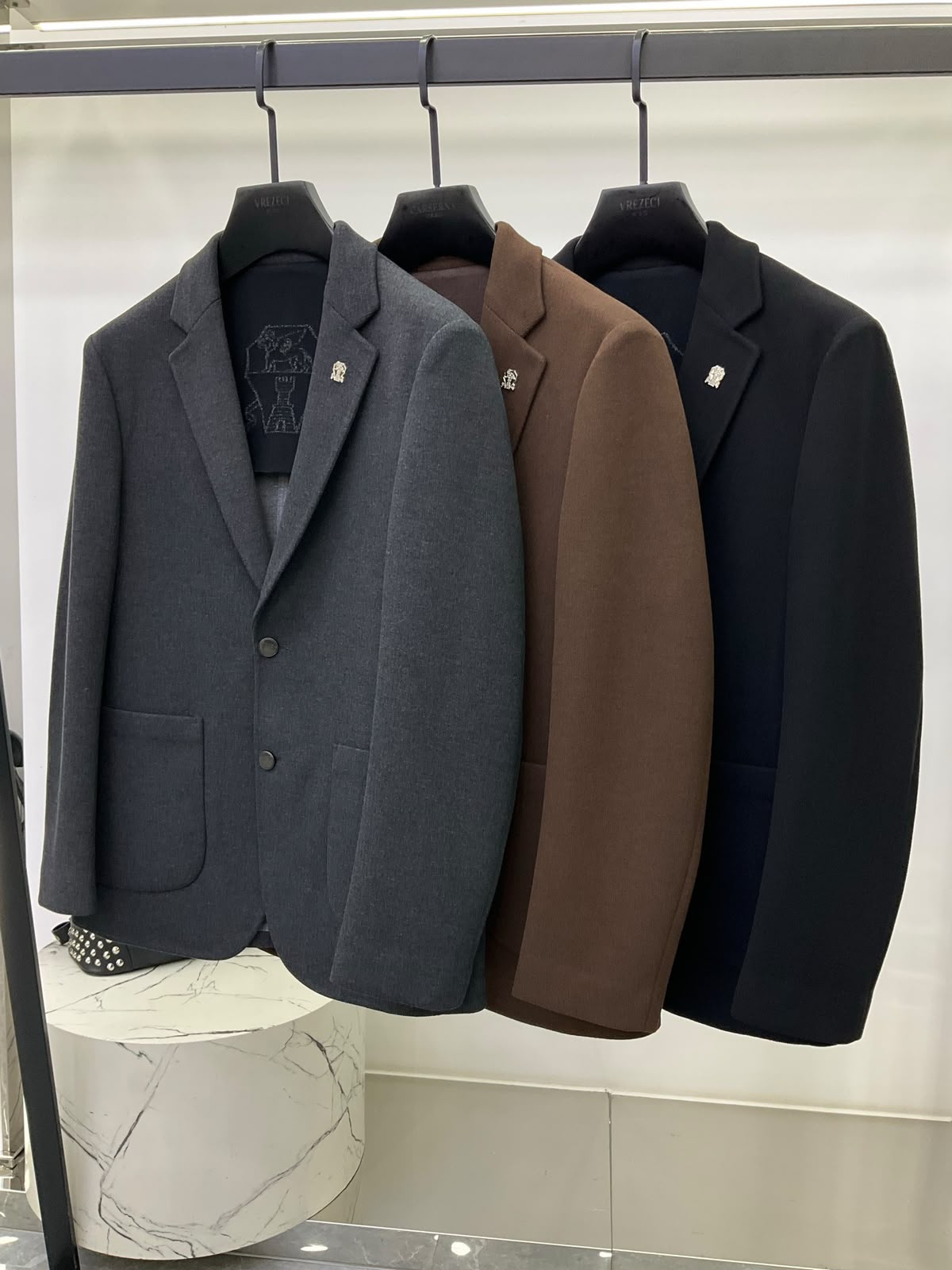 Brunello Cucinelli Blazer - Dark Grey, Brown, Black